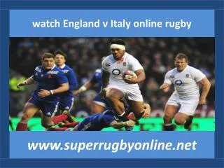 watch England v Italy online rugby