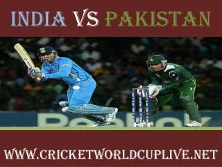 India vs Pakistan 15 feb 2015 live cricket Match 4
