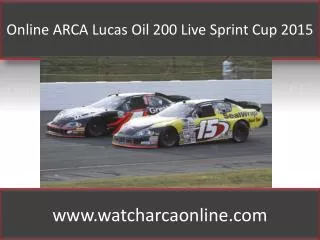 Watch ARCA at Daytona 2015 Online