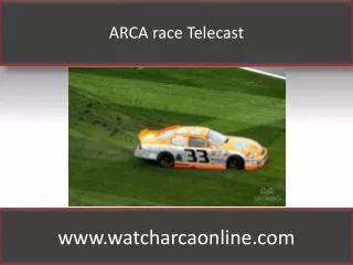 ARCA race Telecast