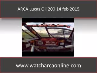 ARCA at Daytona 2015 Lucas Oil 200