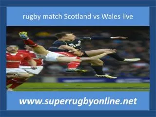 rugby match Scotland vs Wales live