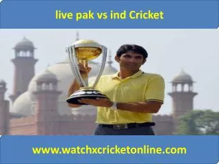 live pak vs ind Cricket