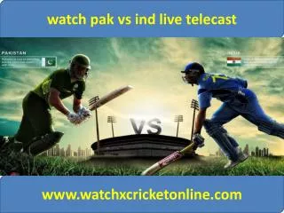 watch pak vs ind live telecast