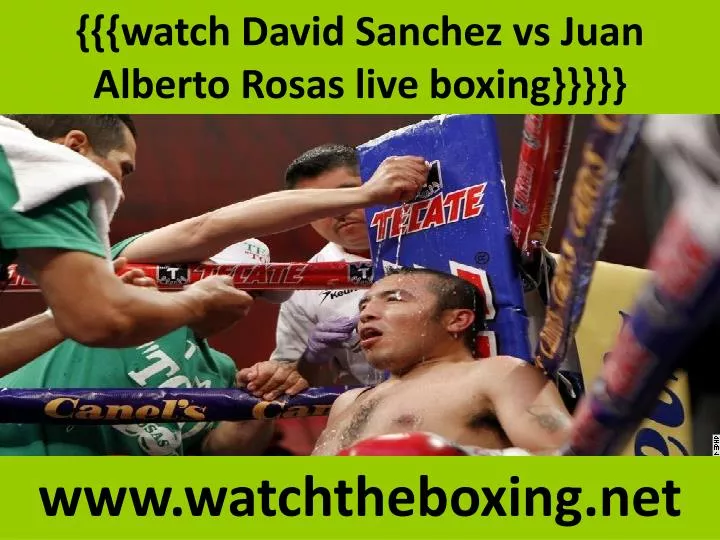 watch david sanchez vs juan alberto rosas live boxing