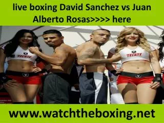 live boxing Sanchez vs Rosas