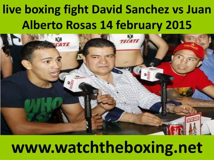 live boxing fight david sanchez vs juan alberto rosas 14 february 2015