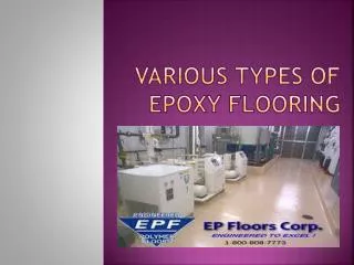 Various Types of Epoxy Flooring