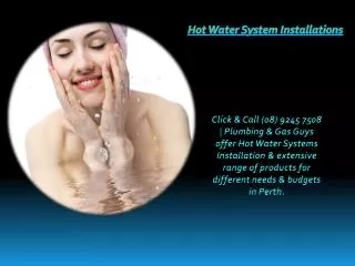 Hot Water System Installations
