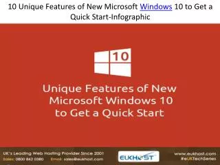 10 Unique Features of New Microsoft Windows 10 to Get a Quic