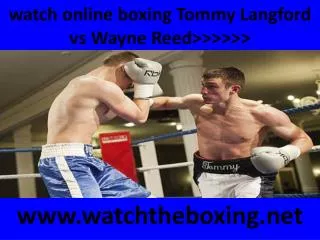 live boxing Wayne Reed vs Tommy Langford )))(((