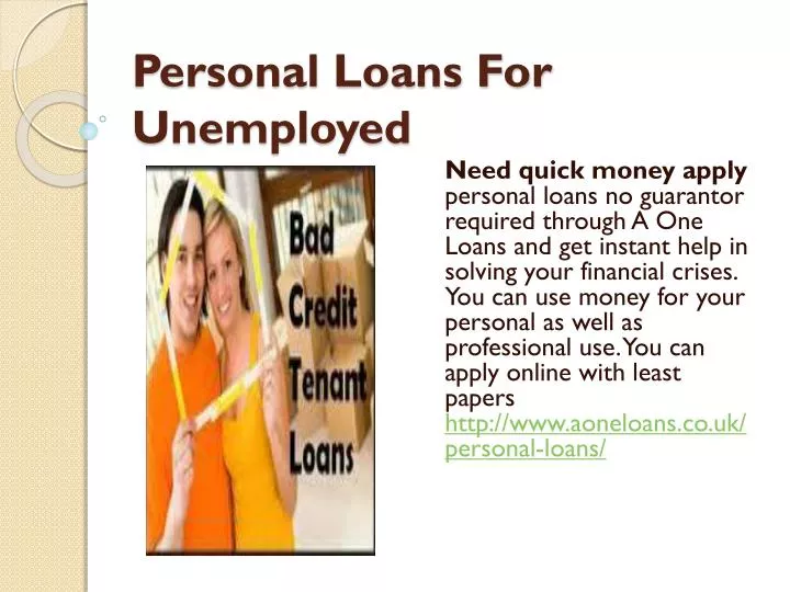 personal loans for unemployed