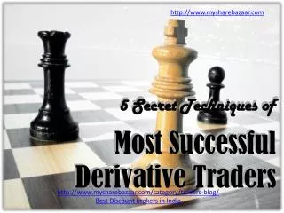 5 Secret Techniques of Most Successful Derivatives Traders