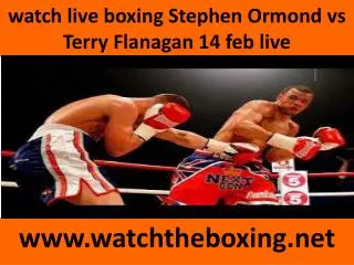 watch Terry Flanagan vs Stephen Ormond full fight match onli