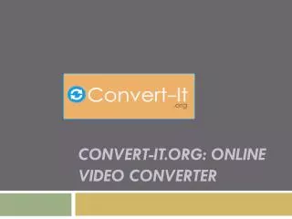 Convert-it.org Online Video Converter