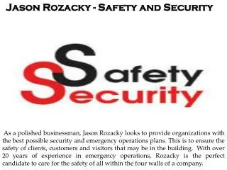 Jason Rozacky - Professional Security Consultant