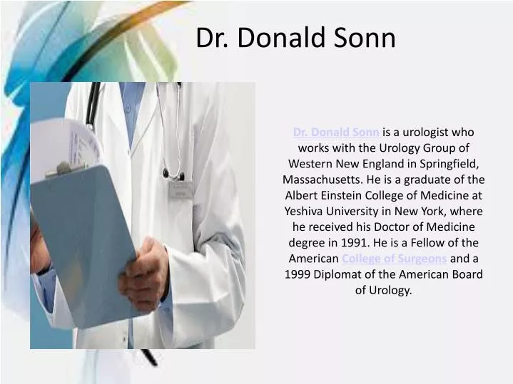 dr donald sonn