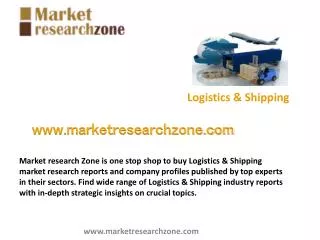 Logistics & Shipping market research reports