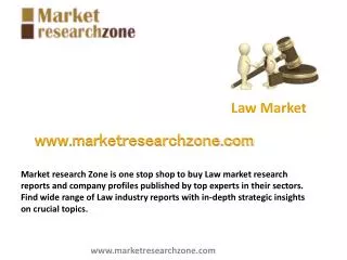 Law market research reports and company profiles