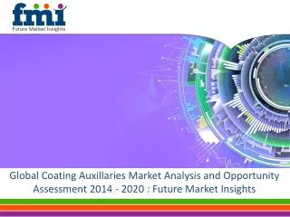 Global Coating Auxillaries Market Analysis and Opportunity A