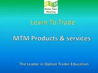 Learn To Trade