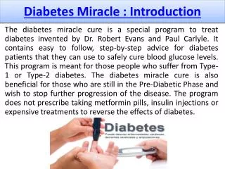 The 30-day Diabetes Miracle - Full Plate Living