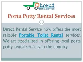 Porta john rentals for very affordable prices