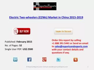 electric two wheelers e2ws market in china 2015 2019