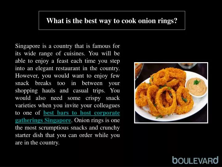 what is the best way to cook onion rings