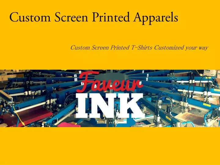 custom screen printed apparels