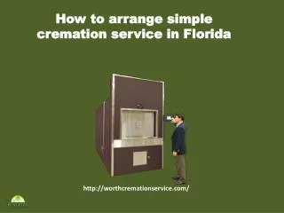 how to arrange simple cremation service in florida