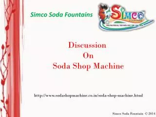 Soda Shop Machine | sodashopmachine.co.in