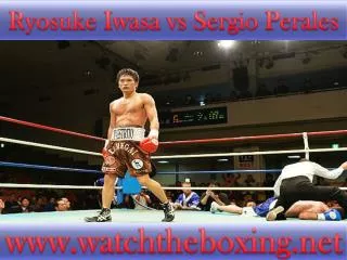 Boxing Match velentine day Ryosuke Iwasa vs Sergio Perales l