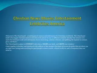 Christian News Movies Entertainment Celebrities America