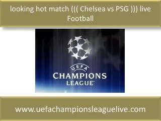 live Football ((( Chelsea vs PSG ))) online on mac