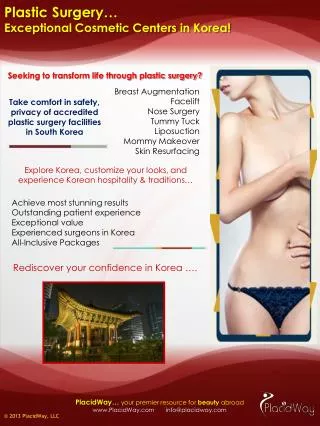 Exceptional Plastic Surgery Centers in Korea
