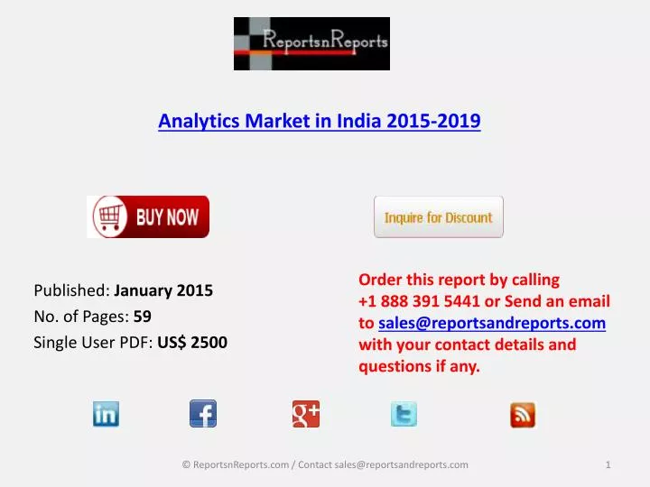 analytics market in india 2015 2019