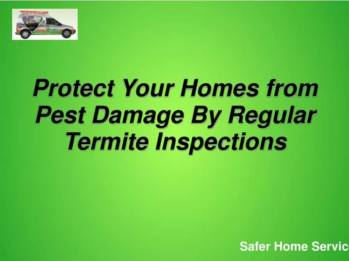 protect your homes from pest damage by regular termite inspections