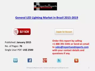 General LED Lighting Market in Brazil 2015-2019