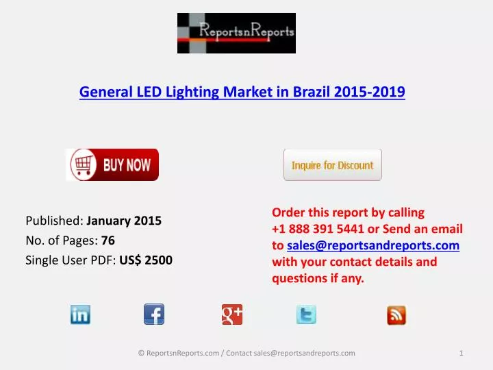 general led lighting market in brazil 2015 2019