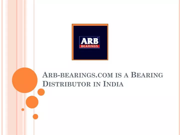 arb bearings com is a bearing distributor in india