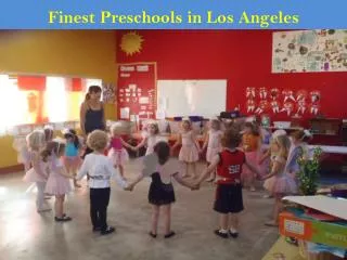 Finest Preschools in Los Angeles