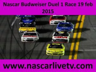 Online Nascar Budweiser Duel 1 Live Sprint Cup 2015