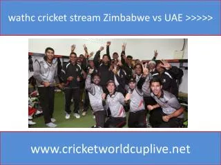 wathc cricket stream Zimbabwe vs UAE >>>>>