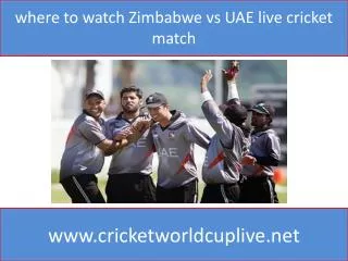 where to watch Zimbabwe vs UAE live cricket match
