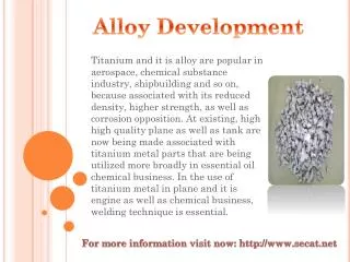 Alloy Development