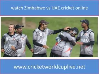 watch Zimbabwe vs UAE cricket online