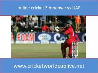 online cricket Zimbabwe vs UAE