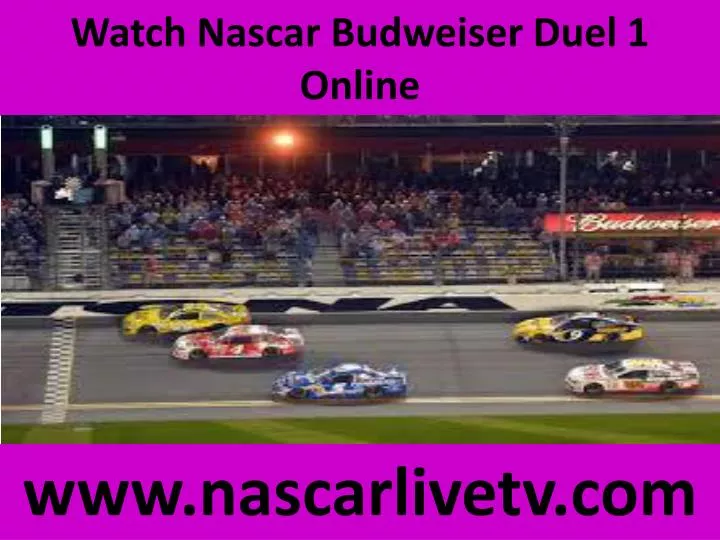 watch nascar budweiser duel 1 online