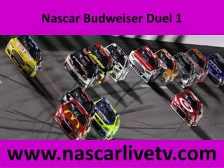 Online Nascar Budweiser Duel 1 Streaming